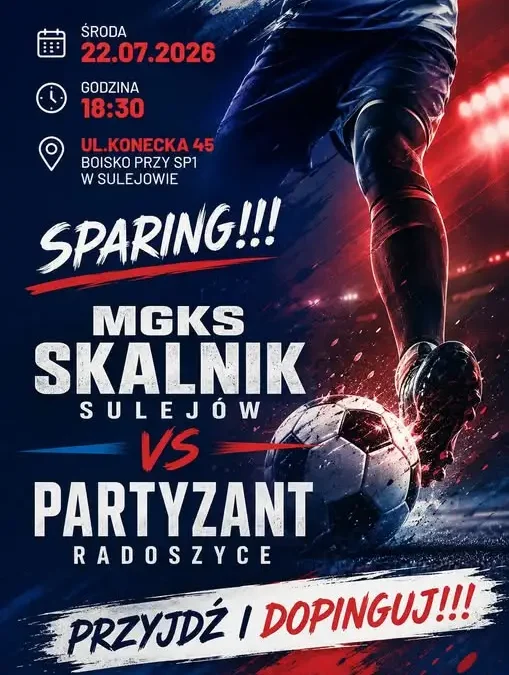 Sparing Skalnik Sulejów – Partyzant Radoszyce już w środę