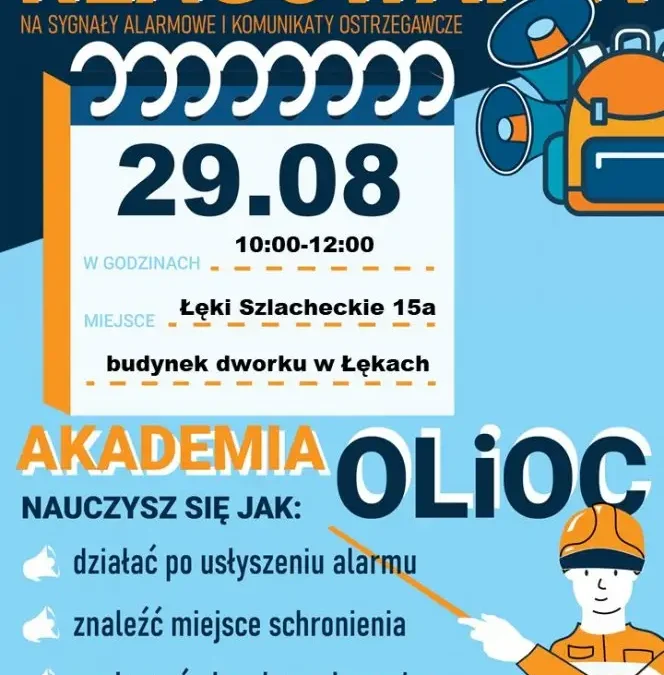 Akademia Ochrony Ludności i Obrony Cywilnej – 29 sierpnia w Łękach Szlacheckich