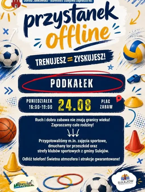 „Przystanek offline” zawita w poniedziałek do Podkałka – rodzinne popołudnie bez ekranów