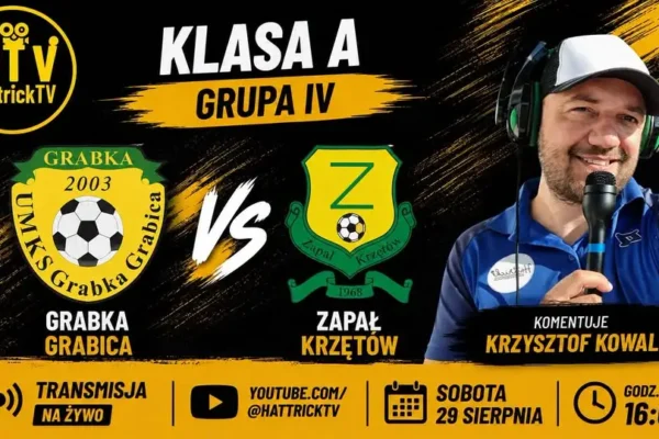 HattrickTV transmituje mecz Grabka Grabica – Zapał Krzętów w A-klasie