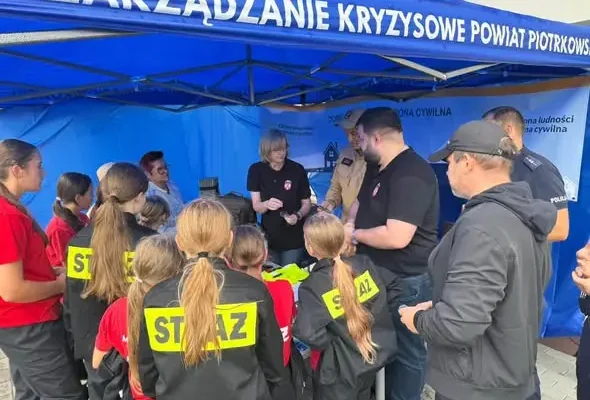 Krajowy Trening Reagowania w Wolborzu – mieszkańcy ćwiczyli alarmy i ewakuację