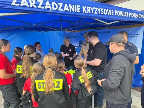 Krajowy Trening Reagowania w Wolborzu – mieszkańcy ćwiczyli alarmy i ewakuację