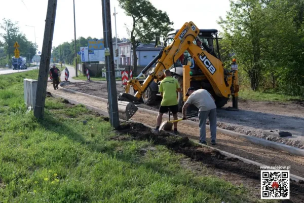 Nowy chodnik w Przygłowie: bezpieczniej na ulicy Rolniczej