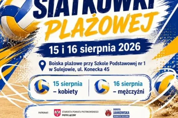 Turniej Siatkówki Plażowej w Sulejowie – zapisy trwają