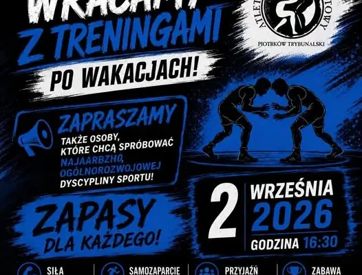 Rusza nowy sezon treningów zapasów w Piotrkowie Trybunalskim