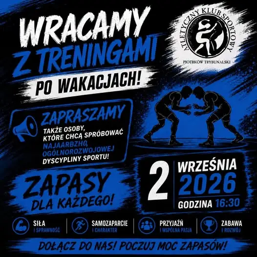 Rusza nowy sezon treningów zapasów w Piotrkowie Trybunalskim