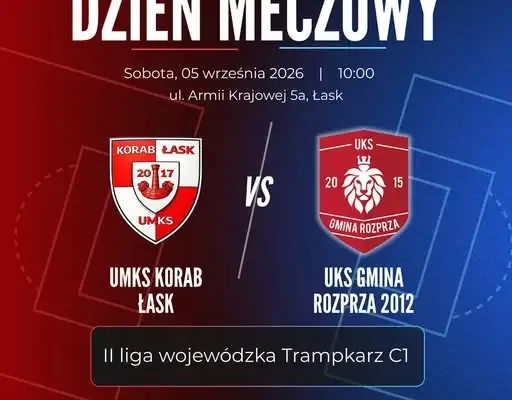 Młodzi piłkarze z Rozprzy zagrają w Łasku w drugiej kolejce ligi wojewódzkiej