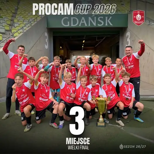 UKS Gmina Rozprza z trzecim miejscem w finale PROCAM CUP 2026 w Gdańsku