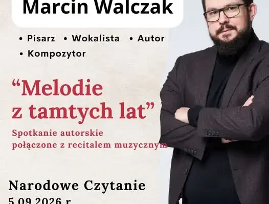 Narodowe Czytanie w Rozprzy z Marcinem Walczakiem – spotkanie w Ogrodzie Literackim