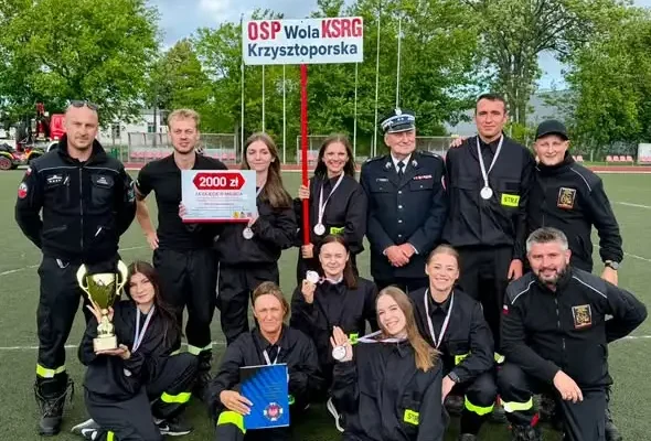 OSP Wola Krzysztoporska: Brązowy debiut pań na zawodach wojewódzkich w Łowiczu