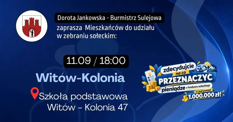 Witów Kolonia: rekordowy fundusz sołecki na 2027 rok. Mieszkańcy zdecydują o wydatkach