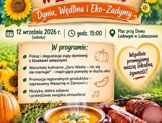 Wiejskie święto dyni w Lubiaszowie – zaproszenie na 12 września