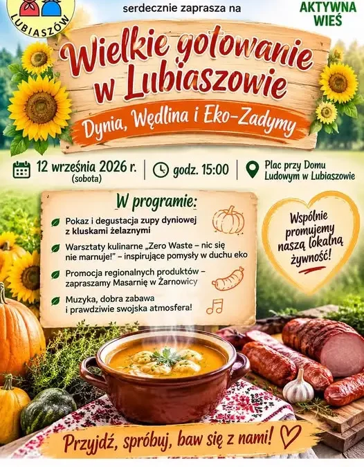 Wiejskie święto dyni w Lubiaszowie – zaproszenie na 12 września