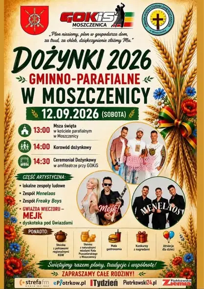 Dożynki w gminie Moszczenica. Strażacy z OSP KSRG przygotowali wyjątkowy witacz