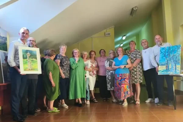 Artyści z pleneru malarskiego w Gminie Aleksandrów – Dąbrowa nad Czarną pełna inspiracji
