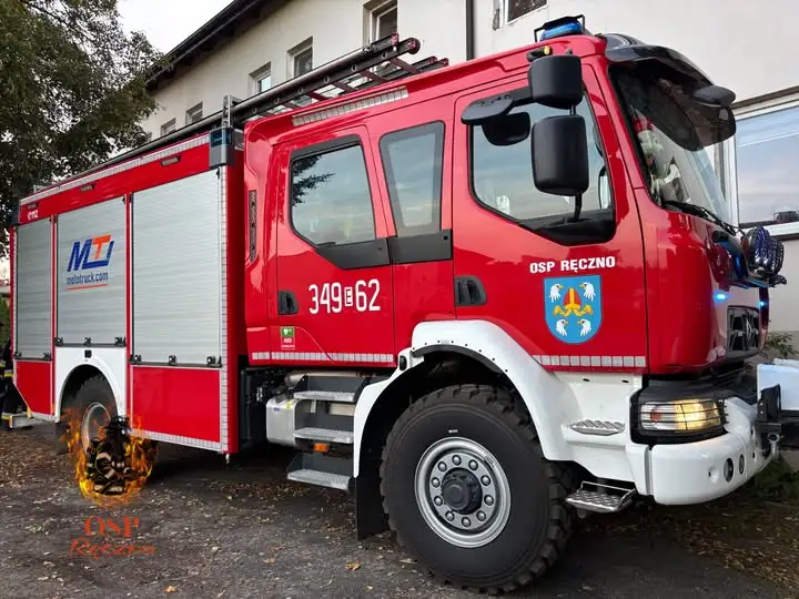 Zadymienie mieszkania w Ręcznie. Interweniowały trzy jednostki straży pożarnej