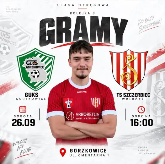 Szczerbiec Wolbórz zagra w Gorzkowicach. Cel: trzy punkty