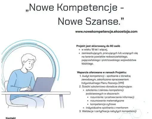 Nowe Kompetencje – Nowe Szanse: projekt dla mieszkańców powiatów piotrkowskiego, radomszczańskiego i pajęczańskiego