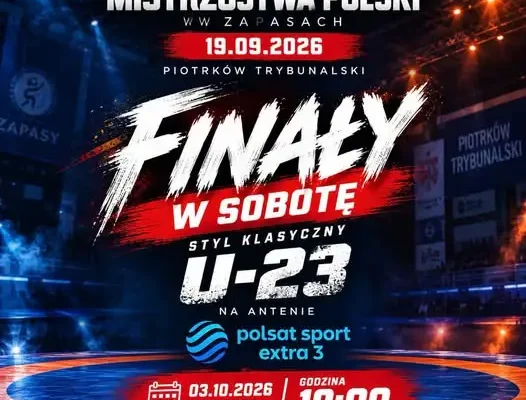 Finały Młodzieżowych Mistrzostw Polski U23 w zapasach w Polsat Sport Extra 3