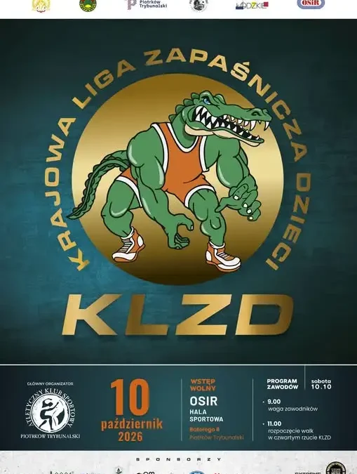 IV Rzut Krajowej Ligi Zapaśniczej Dzieci 2026 w Piotrkowie Trybunalskim
